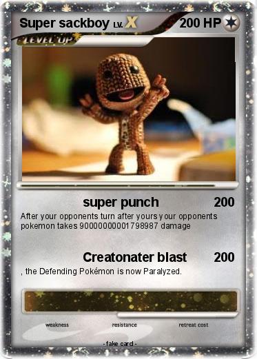 Pokemon Super sackboy