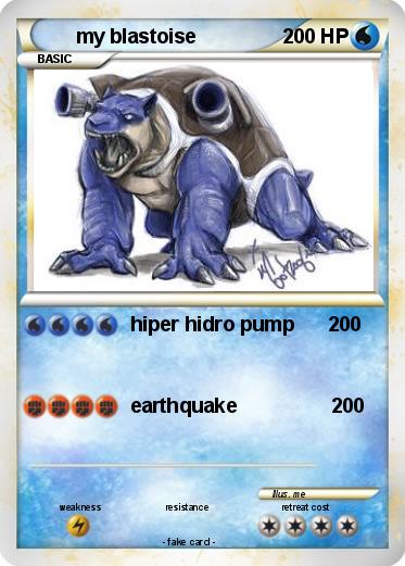 Pokemon my blastoise