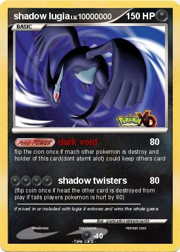 Pokemon shadow lugia