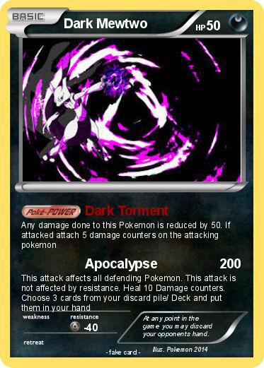 Pokemon Dark Mewtwo