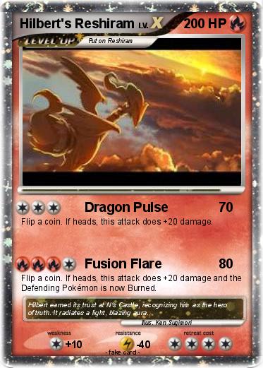 Pokemon Hilbert's Reshiram