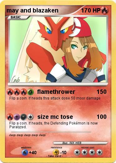 Pokemon may and blazaken