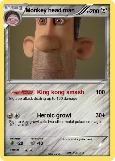 Pokemon Monkey head man