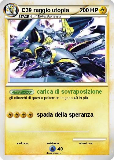 Pokemon C39 raggio utopia