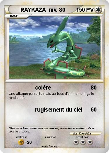 Pokemon RAYKAZA  niv. 80