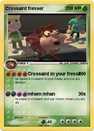 Pokemon Crossaint fresser