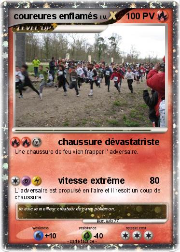 Pokemon coureures enflamés