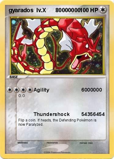 Pokemon gyarados  lv.X      80000000 