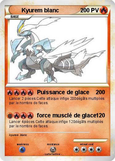 Pokemon Kyurem blanc