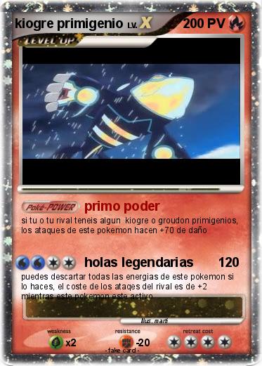 Pokemon kiogre primigenio