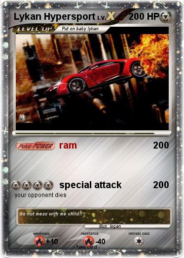 Pokemon Lykan Hypersport