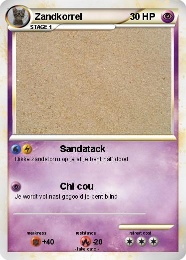 Pokemon Zandkorrel