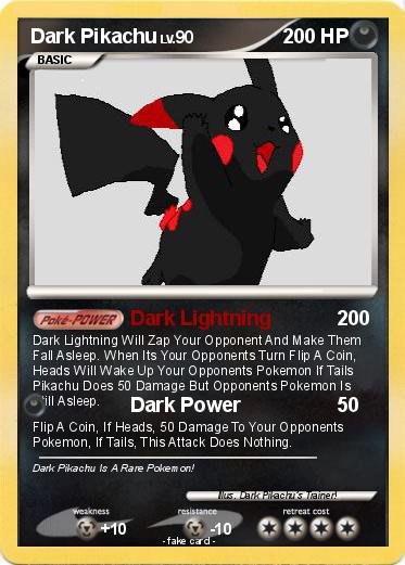 Pokemon Dark Pikachu