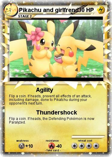 Pokemon Pikachu and girlfrend