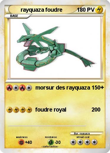 Pokemon rayquaza foudre