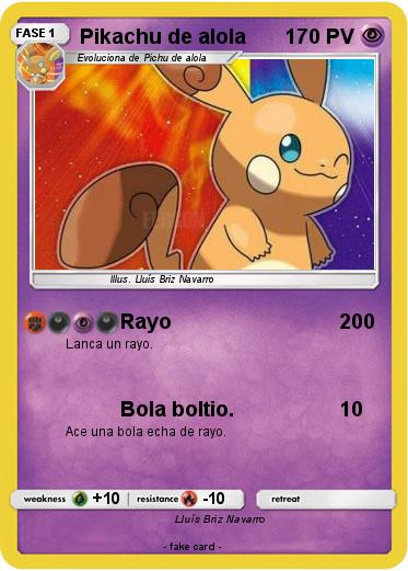 Pokemon Pikachu de alola