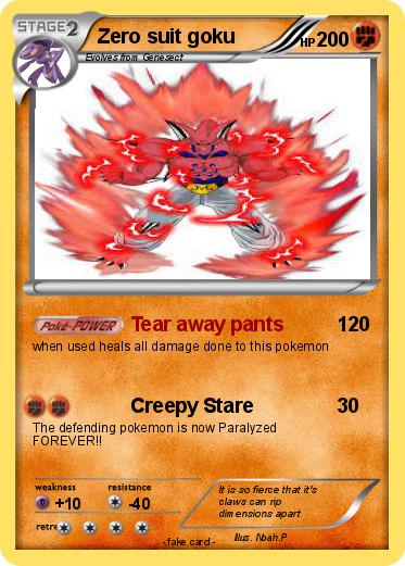 Pokemon Zero suit goku