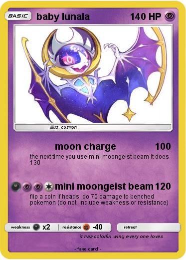 Pokemon baby lunala