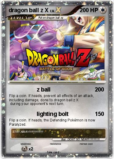 Pokemon dragon ball z X