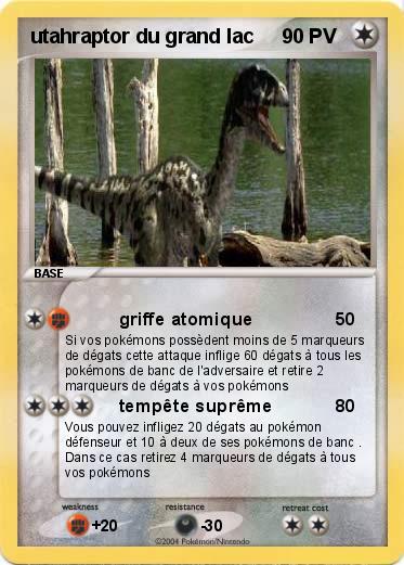 Pokemon utahraptor du grand lac