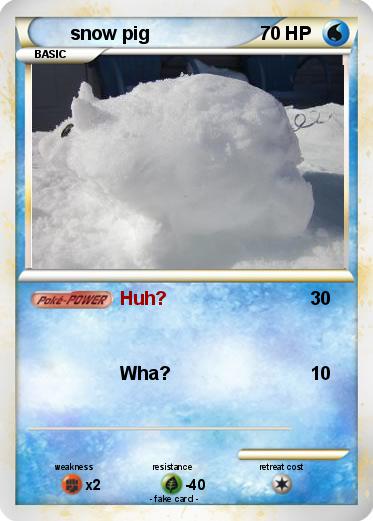 Pokemon snow pig