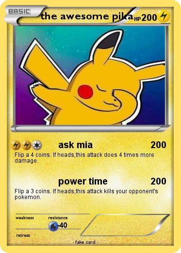 Pokemon the awesome pika