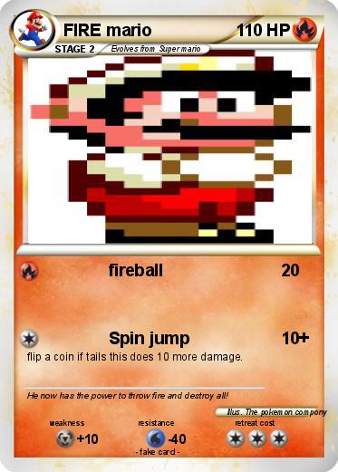 Pokemon FIRE mario