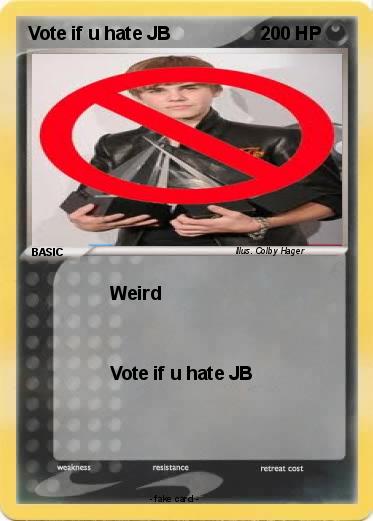 Pokemon Vote if u hate JB
