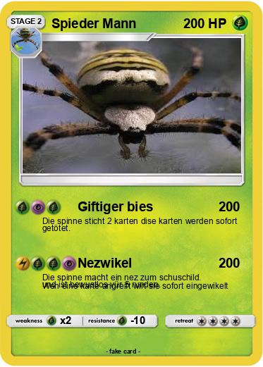 Pokemon Spieder Mann