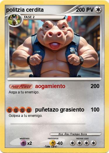 Pokemon politzia cerdita