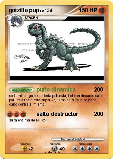 Pokemon gotzilla pup