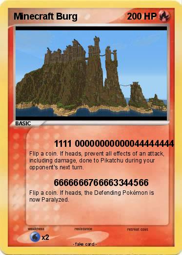 Pokemon Minecraft Burg