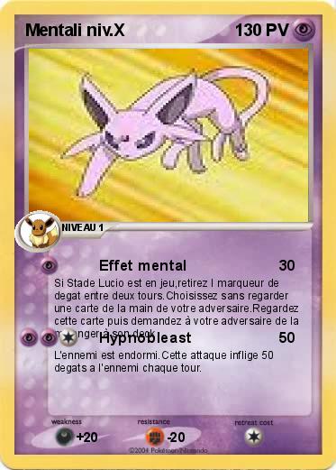 Pokemon Mentali niv.X