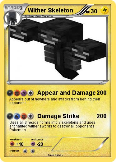 Pokemon Wither Skeleton