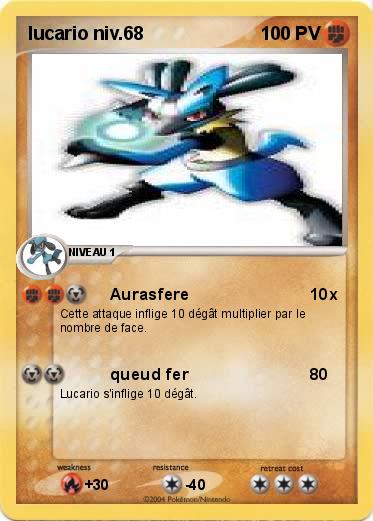 Pokemon lucario niv.68