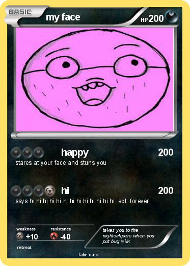 Pokemon my face