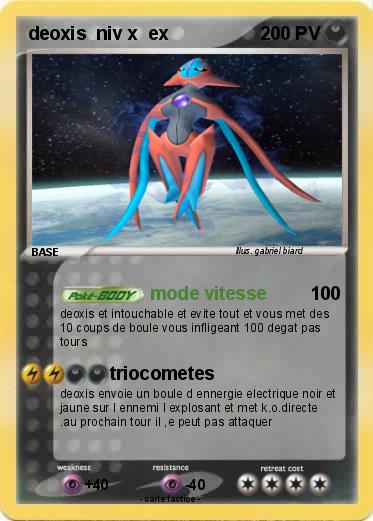 Pokemon deoxis  niv x  ex