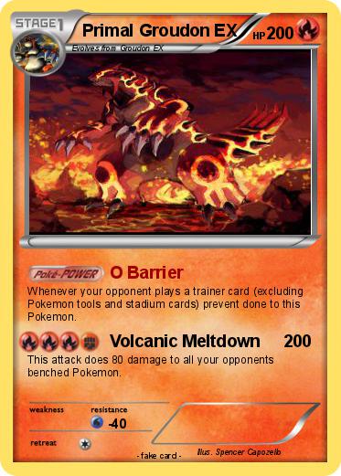 Pokemon Primal Groudon EX