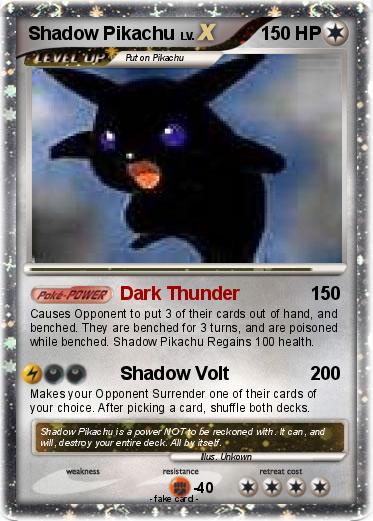 Pokemon Shadow Pikachu