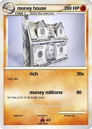 Pokemon money house