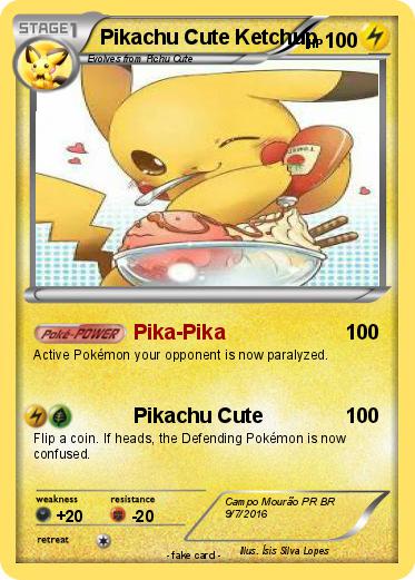 Pokemon Pikachu Cute Ketchup