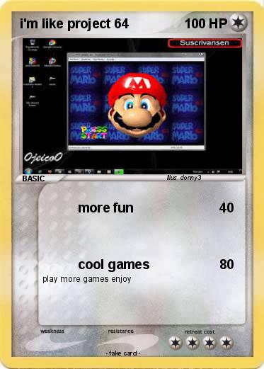 Pokemon i'm like project 64