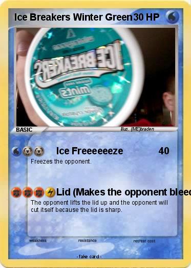 Pokemon Ice Breakers Winter Green