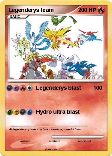 Pokemon Legenderys team