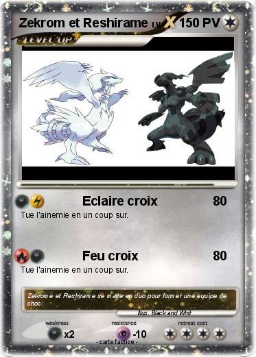 Pokemon Zekrom et Reshirame