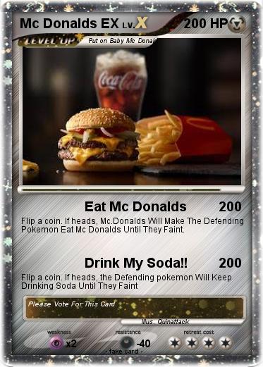 Pokemon Mc Donalds EX