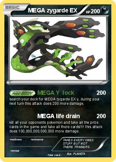 Pokemon MEGA zygarde EX