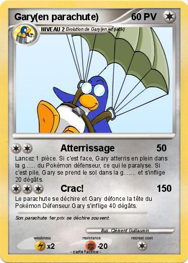 Pokemon Gary(en parachute)