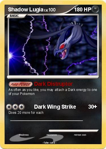 Pokemon Shadow Lugia