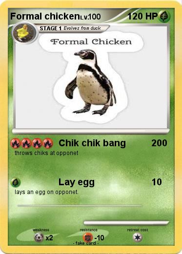 Pokemon Formal chicken